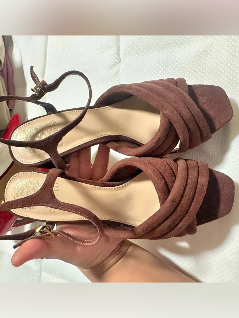 Vince Camuto Pendry Platform Sandal Brown